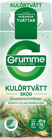 Grumme Flytande Kulörtvätt Skog  8x750ml